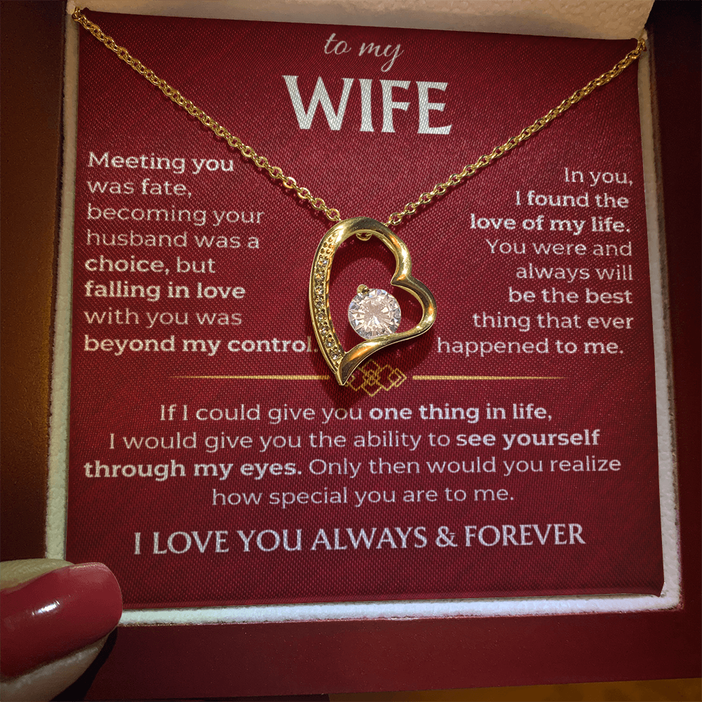To My Wife - Forever Love Necklace