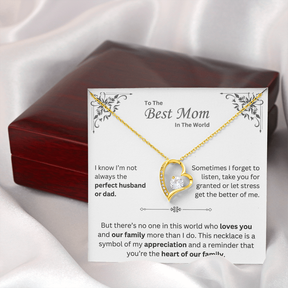 To The Best Mom in The World - Necklace - Mother's Day Gift