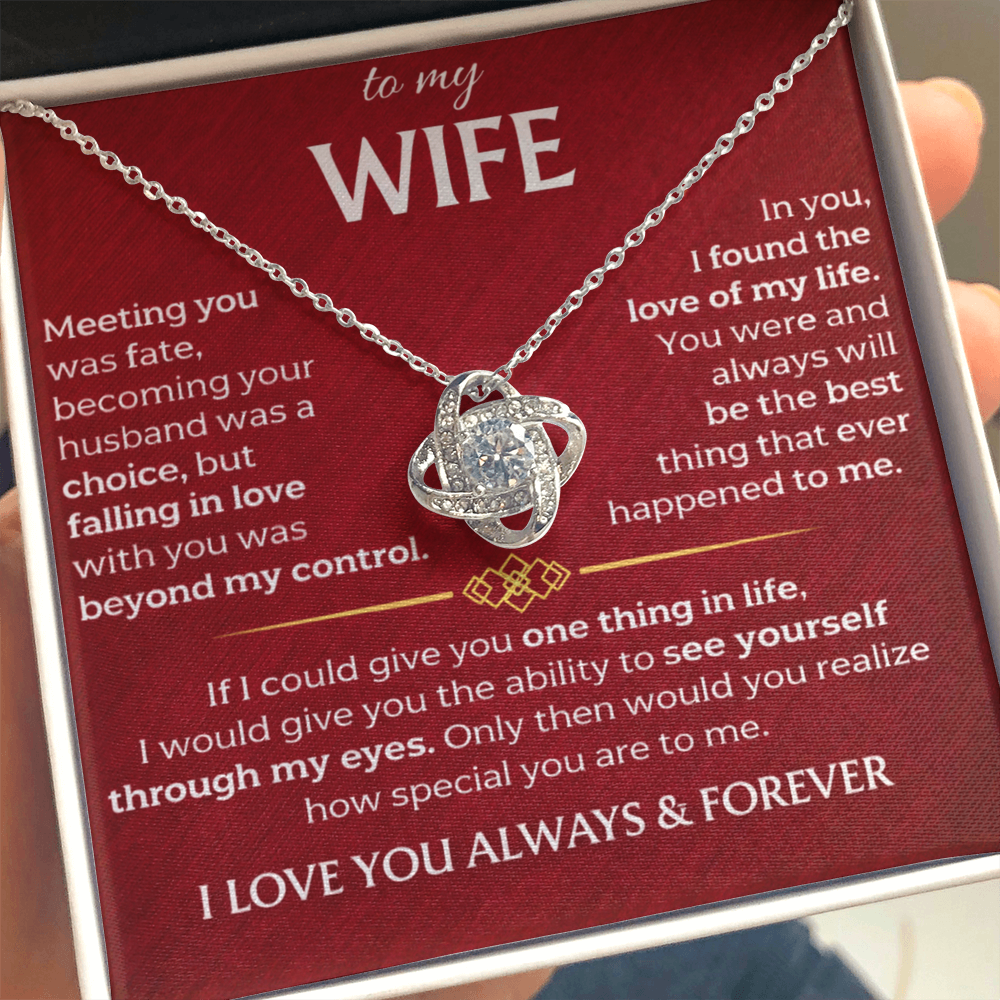To My Wife - Meeting You Was Fate - Necklace