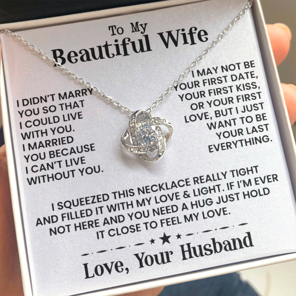 To My Beautiful Wife - Necklace - INCLUDES FREE SHIPPING