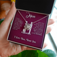 [Almost Sold Out] Mom - I Love You - Love Knot Necklace