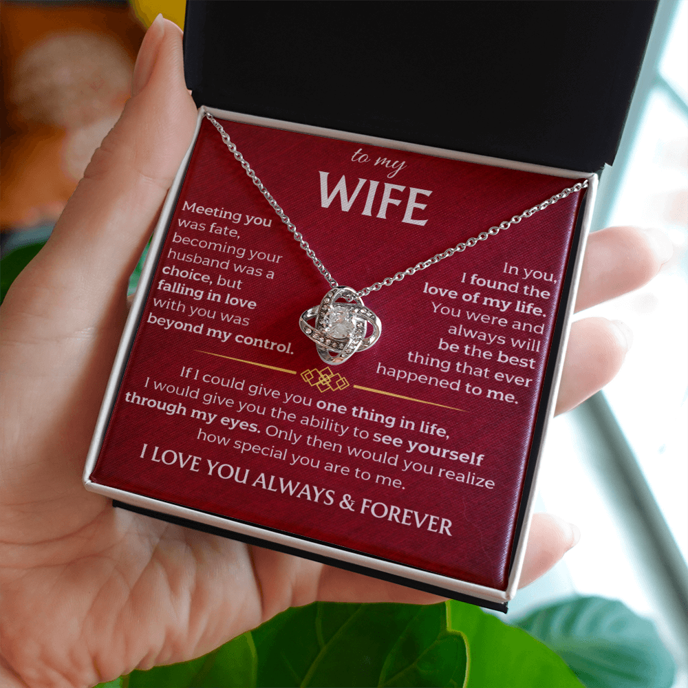 To My Wife - Meeting You Was Fate - Necklace