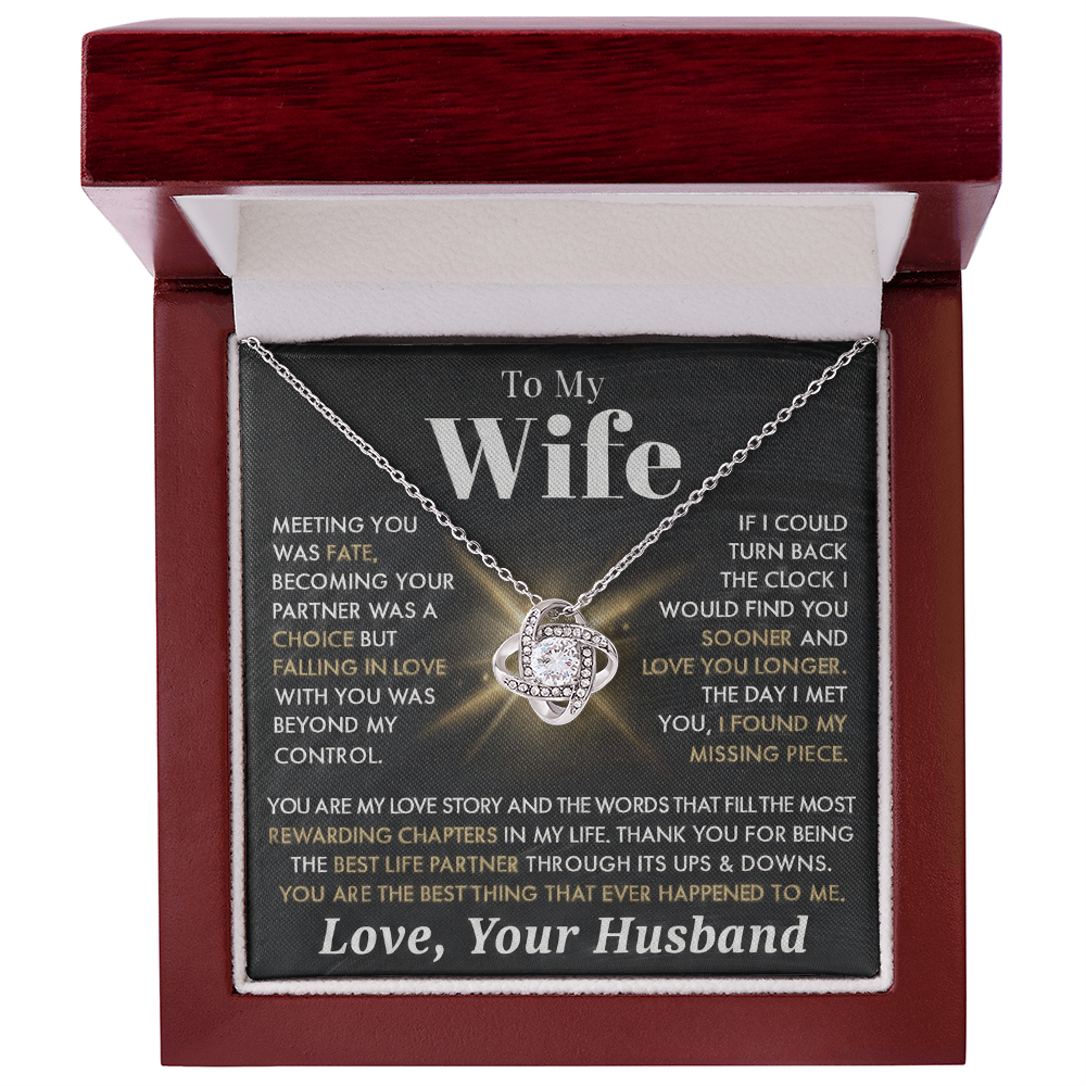 To My Wife - Meeting You as Fate - Love Your Husband - INCLUDES FREE SHIPPING