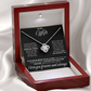 To My Wife - I Can't Live Without You - Love Knot Necklace