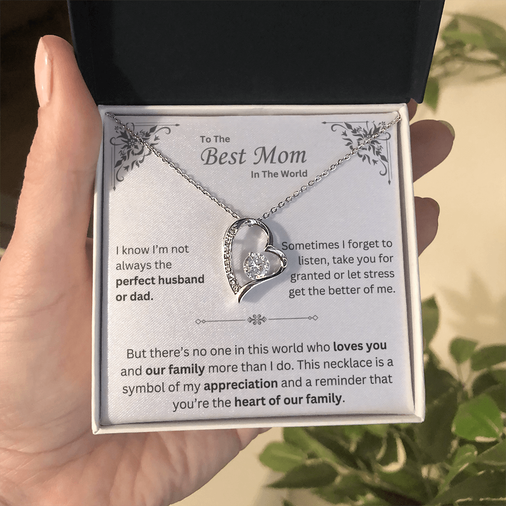 To The Best Mom in The World - Necklace - Mother's Day Gift