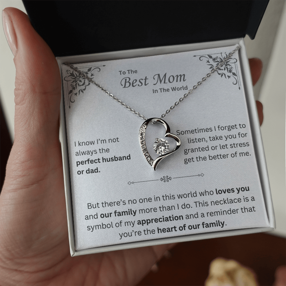 To The Best Mom in The World - Necklace - Mother's Day Gift