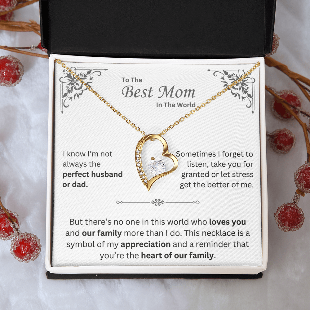 To The Best Mom in The World - Necklace - Mother's Day Gift