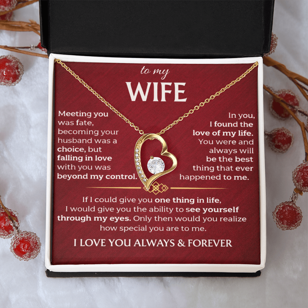 To My Wife - Forever Love Necklace