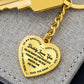 Daddy Loves You - Heart Keychain
