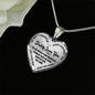 Daddy Loves You - Heart Necklace - INCLUDES FREE SHIPPING