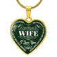 To My Gorgeous Wife - Green