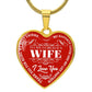 To My Gorgeous Wife - Red