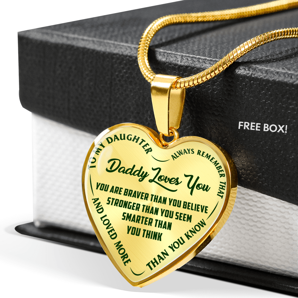Daddy Loves You - Green Text - INCLUDES FREE SHIPPING