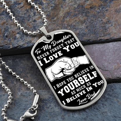 Daughter - Believe In Yourself - INCLUDES FREE SHIPPING