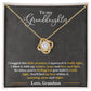 Granddaughter - I Hugged The Little Pendant - Love Grandma