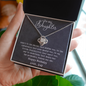 Daughter - Wonderful Person - Love Knot Necklace