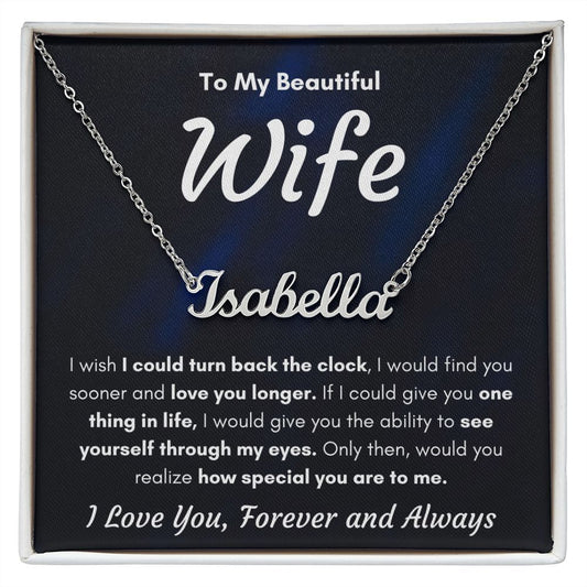 Custom name best anniversary gifts for her badass women gifts love necklaces for women gift for wife birthday presents for the wife