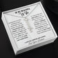Wife - If I Could Give You One Thing In Life - Vertical Name Necklace